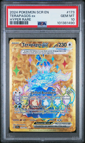 PSA 10 - TERAPAGOS ex HYPER RARE 2024 POKEMON SCR EN-STELLAR CROWN