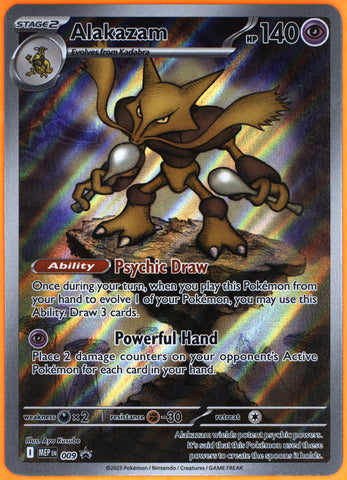 TAG 9 - ALAKAZAM 2025 2025 POKÉMON MEGA EVOLUTION BLACK STAR PROMOS #009 TAG 9