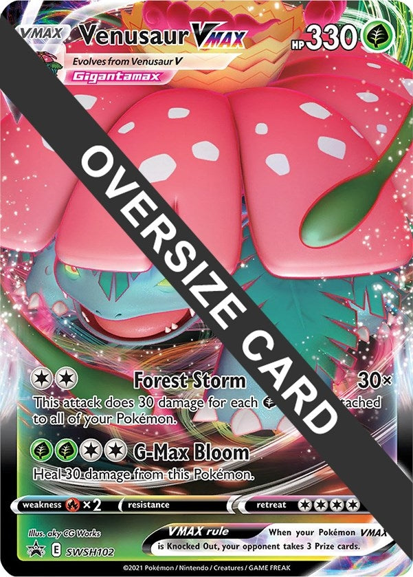 Venusaur VMAX (SWSH102) (Jumbo Card) [Sword & Shield: Black Star Promos]