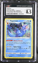 *** CGC NM/MINT+ 8.5***2020 Pokémon Black Star Promos - Sword & Shield Vaporeon Cosmos Holo