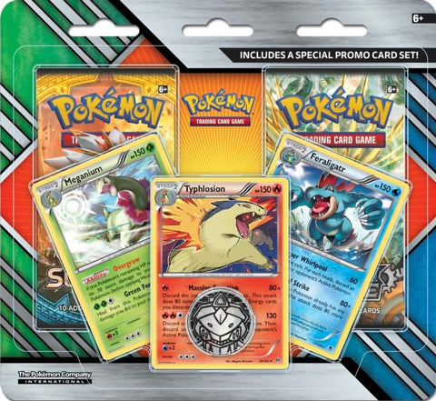 Image for 2-Pack Blister Pack [Meganium, Typhlosion & Feraligatr] - Pokemon