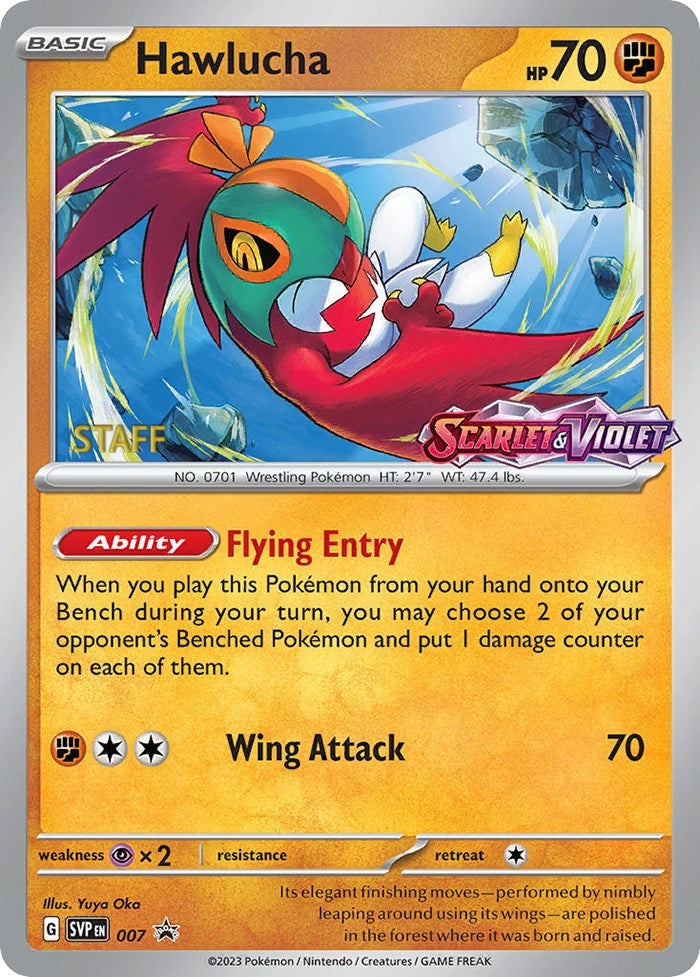 Hawlucha (007) [Staff] [Scarlet & Violet 151]