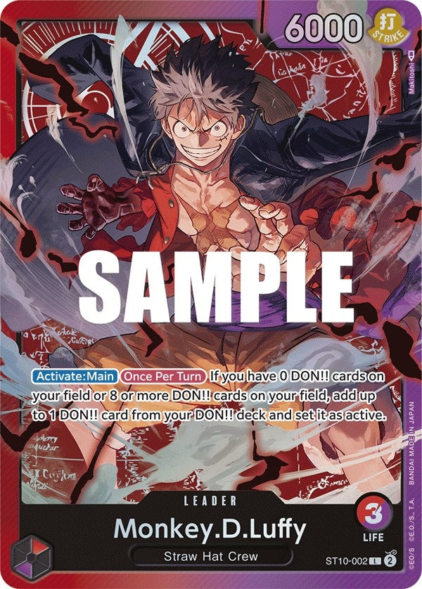 Image for Monkey.D.Luffy (002) (ST10-002) (ST-10: Ultra Deck The Three Captains) (ST-10) - One Piece Card Game