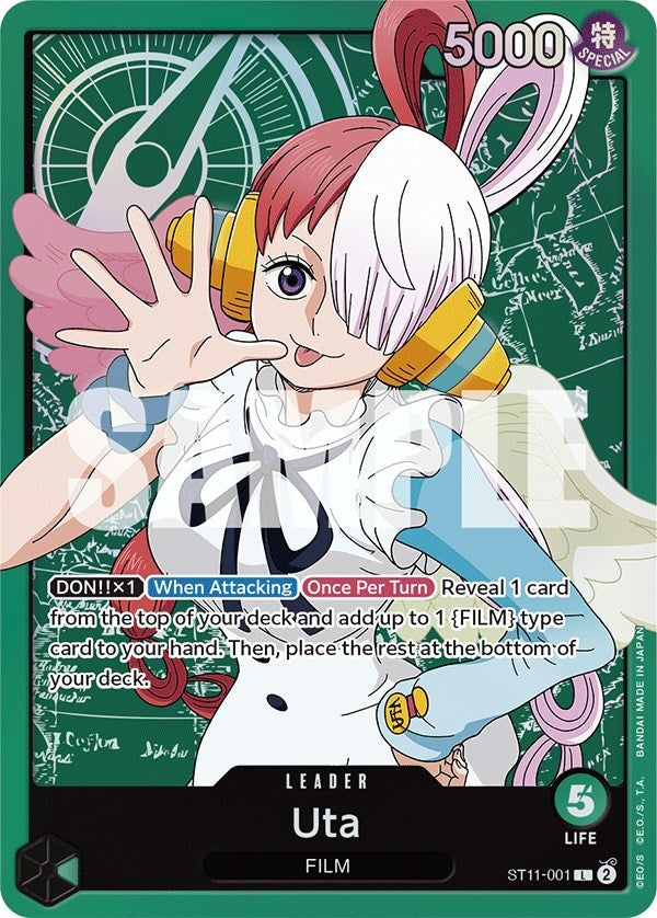 Image for Uta (001) (ST11-001) (ST-11: Starter Deck 11 Uta) (ST-11) - One Piece Card Game