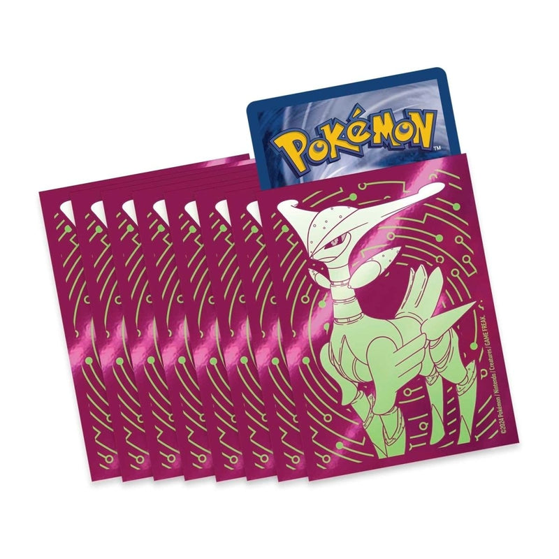 Image for Pokemon TCG: Temporal Forces Elite Trainer Box Card Sleeves - Iron Leaves (65-Pack) - Card Sleeves