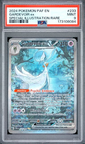 2024 POKEMON PAF EN-PALDEAN FATES #233 GARDEVOIR ex SPECIAL ILLUSTRATION RARE SPECIAL ILLUSTRATION RARE 2024 POKEMON PAF EN-PALDEAN FATES PSA 9