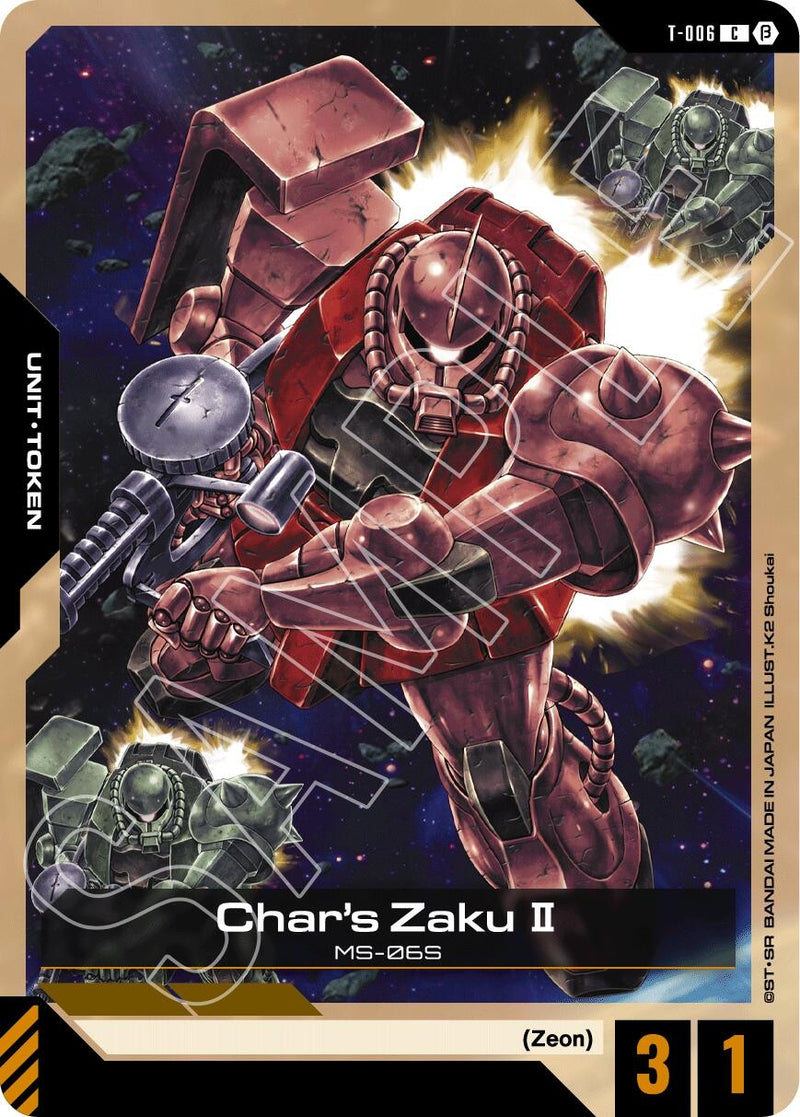 Image for Char's Zaku II (Token) (T-006) (Edition Beta) - Gundam Card Game