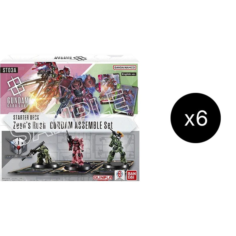 Image for Starter Deck 03: Zeon's Rush - Gundam Assemble Starter Set Display - Gundam Card Game