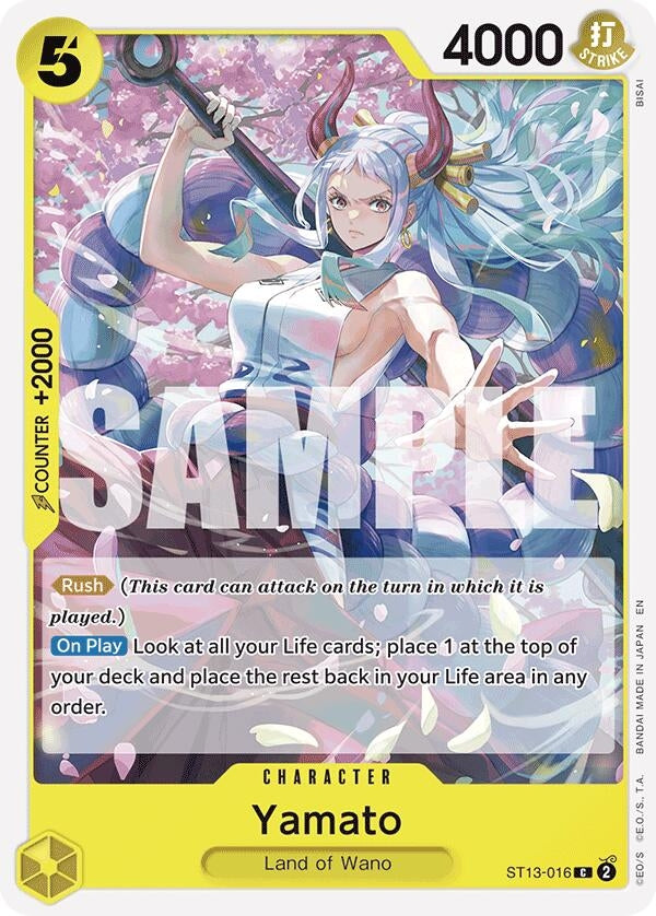 Image for Yamato (Reprint) (ST13-016) (ST-28: Starter Deck 28 GREEN/YELLOW Yamato) (ST-28) - One Piece Card Game