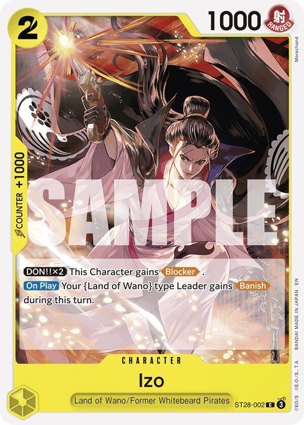 Image for Izo (ST28-002) (ST-28: Starter Deck 28 GREEN/YELLOW Yamato) (ST-28) - One Piece Card Game