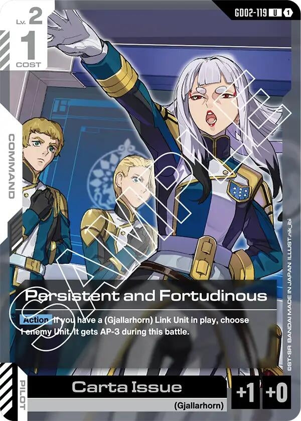 Image for Persistent and Fortudinous (GD02-119) (Dual Impact) - Gundam Card Game