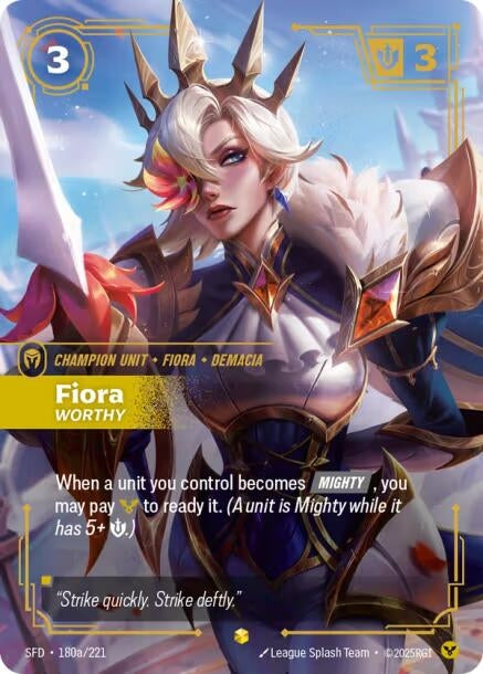 Fiora - Worthy (Alternate Art) (180a/221) (Spiritforged)