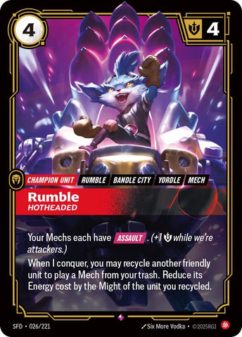 Rumble - Hotheaded (026/221) (Spiritforged)