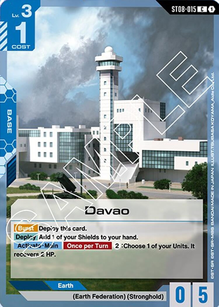 Image for Davao (ST08-015) (Starter Deck 08: Flash of Radiance) - Gundam Card Game