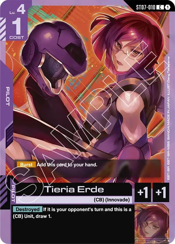 Image for Tieria Erde (ST07-010) (Starter Deck 07: Celestial Drive) - Gundam Card Game