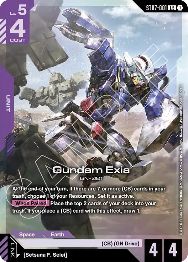 Image for Gundam Exia (ST07-001) (ST07-001) (Starter Deck 07: Celestial Drive) - Gundam Card Game