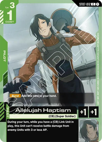 Image for Allelujah Haptism (ST07-012) (Starter Deck 07: Celestial Drive) - Gundam Card Game