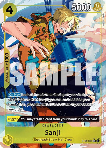 Sanji (Full Art) (ST29-004) (Starter Deck 29: Egghead)