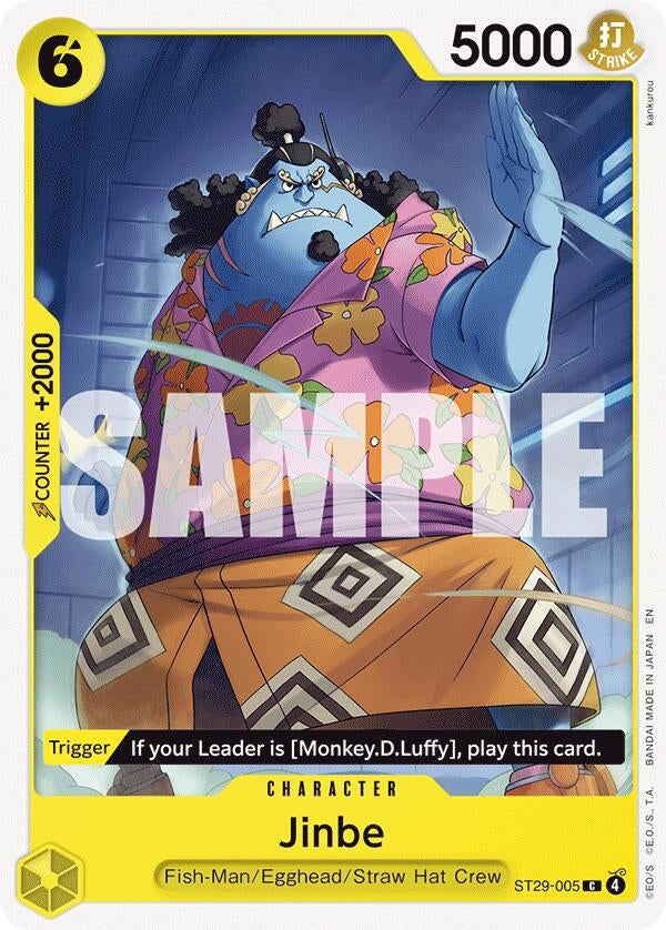 Image for Jinbe (ST29-005) (ST-29: Starter Deck 29 Egghead) (ST-29) - One Piece Card Game