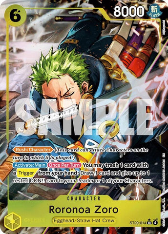 Roronoa Zoro (Full Art) (ST29-014) (Starter Deck 29: Egghead)