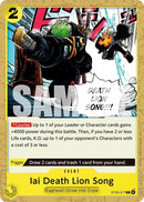Image for Iai Death Lion Song (ST29-017) (ST-29: Starter Deck 29 Egghead) (ST-29) - One Piece Card Game