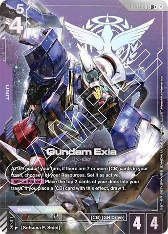 Image for Gundam Exia (ST07-001) (LR+) (ST07-001) (Starter Deck 07: Celestial Drive) - Gundam Card Game