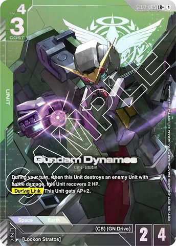 Image for Gundam Dynames (LR+) (ST07-005) (Starter Deck 07: Celestial Drive) - Gundam Card Game