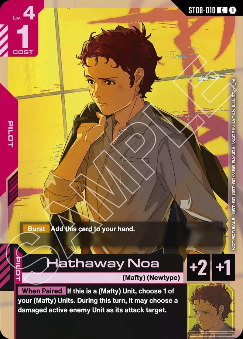 Image for Hathaway Noa (ST08 Release Event) (ST08-010) (Gundam Promotional Cards) (GCG-PR) - Gundam Card Game