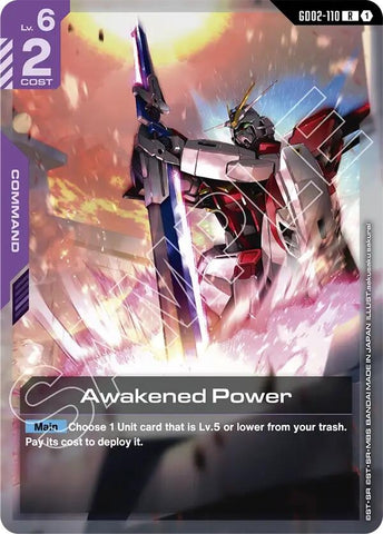 Image for Awakened Power (GD02-110) (Starter Deck 09: Destiny Ignition) - Gundam Card Game