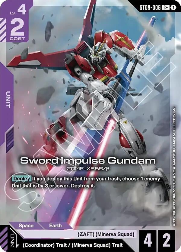 Image for Sword Impulse Gundam (C+) (ST09-006) (Starter Deck 09: Destiny Ignition) - Gundam Card Game