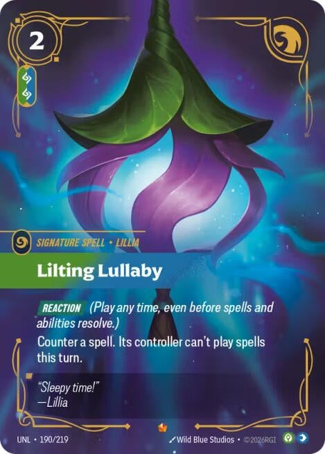 Image for Lilting Lullaby (190/219) (Unleashed) - Riftbound: League of Legends Trading Card Game