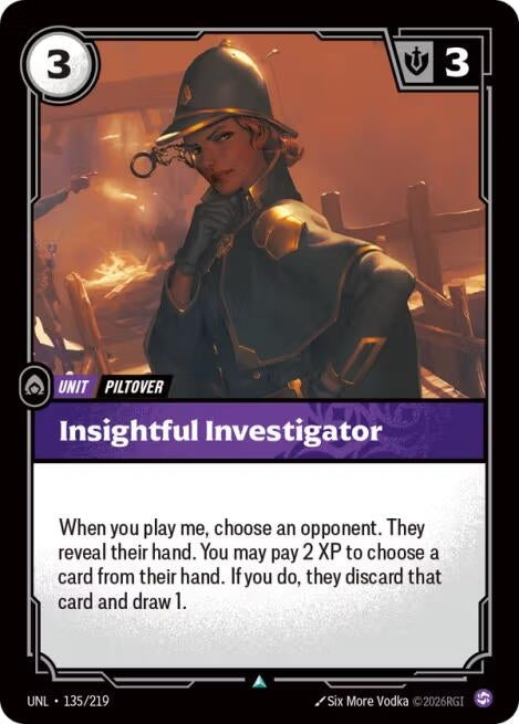 Image for Insightful Investigator (135/219) (Unleashed) - Riftbound: League of Legends Trading Card Game