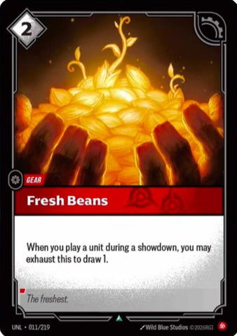 Image for Fresh Beans (011/219) (Unleashed) - Riftbound: League of Legends Trading Card Game
