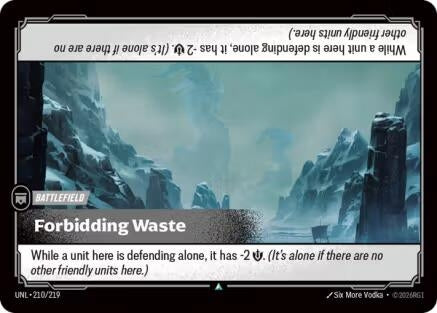 Image for Forbidding Waste (210/219) (Unleashed) - Riftbound: League of Legends Trading Card Game