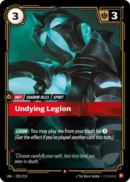 Image for Undying Legion (025/219) (Unleashed) - Riftbound: League of Legends Trading Card Game