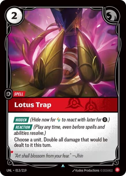Image for Lotus Trap (013/219) (Unleashed) - Riftbound: League of Legends Trading Card Game
