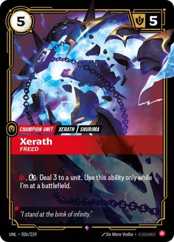 Image for Xerath - Freed (026/219) (Unleashed) - Riftbound: League of Legends Trading Card Game