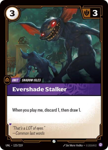 Image for Evershade Stalker (123/219) (Unleashed) - Riftbound: League of Legends Trading Card Game