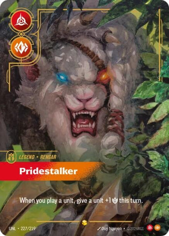 Image for Rengar - Pridestalker (Overnumbered) (227/219) (Unleashed) - Riftbound: League of Legends Trading Card Game