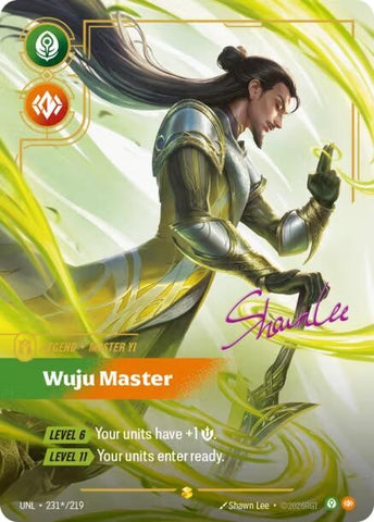 Image for Master Yi - Wuju Master (Signature) (231*/219) (Unleashed) - Riftbound: League of Legends Trading Card Game