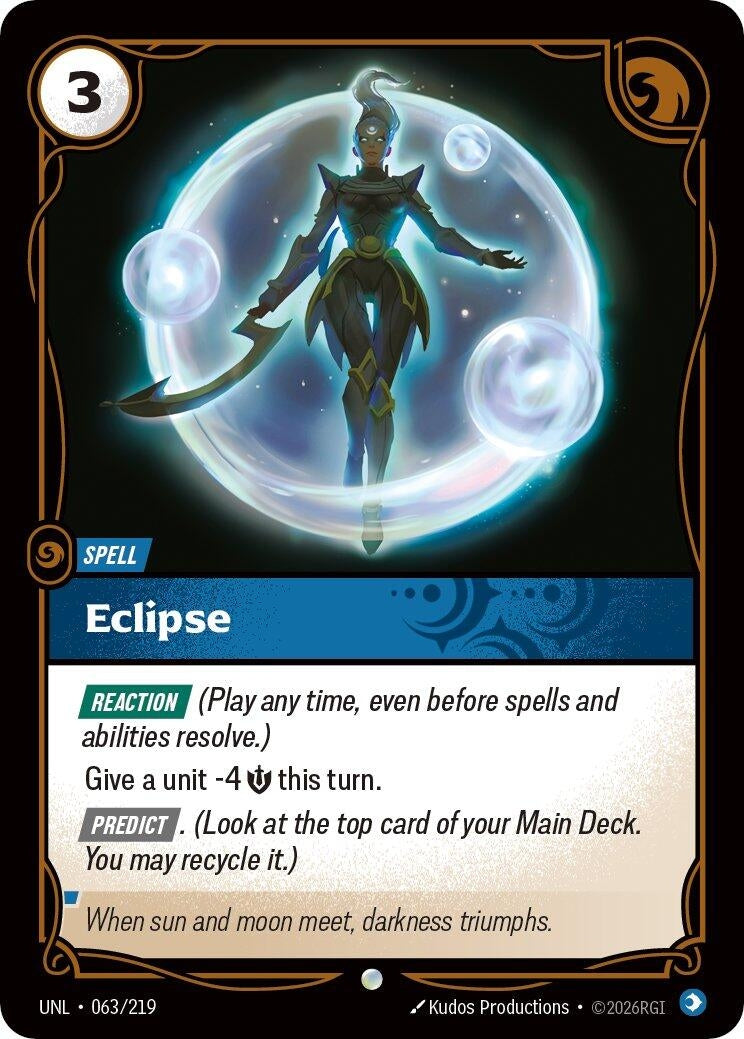 Image for Eclipse (063/219) (Unleashed) - Riftbound: League of Legends Trading Card Game