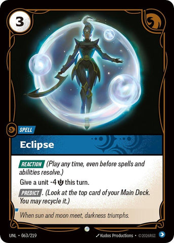 Image for Eclipse (063/219) (Unleashed) - Riftbound: League of Legends Trading Card Game