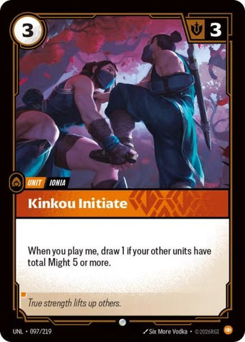 Image for Kinkou Initiate (097/219) (Unleashed) - Riftbound: League of Legends Trading Card Game