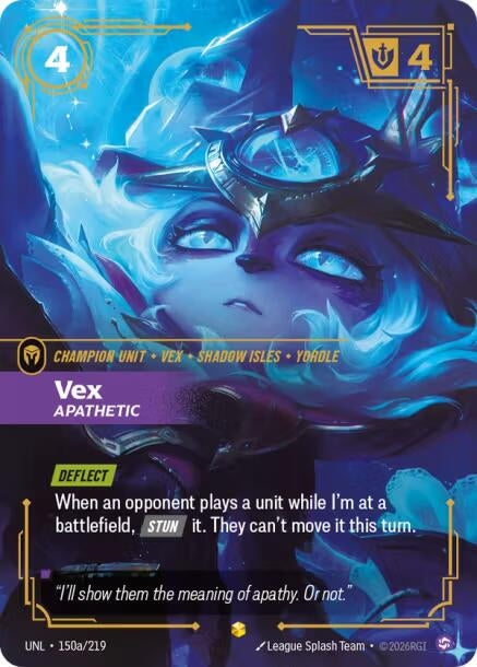 Image for Vex - Apathetic (Alternate Art) (150a/219) (Unleashed) - Riftbound: League of Legends Trading Card Game