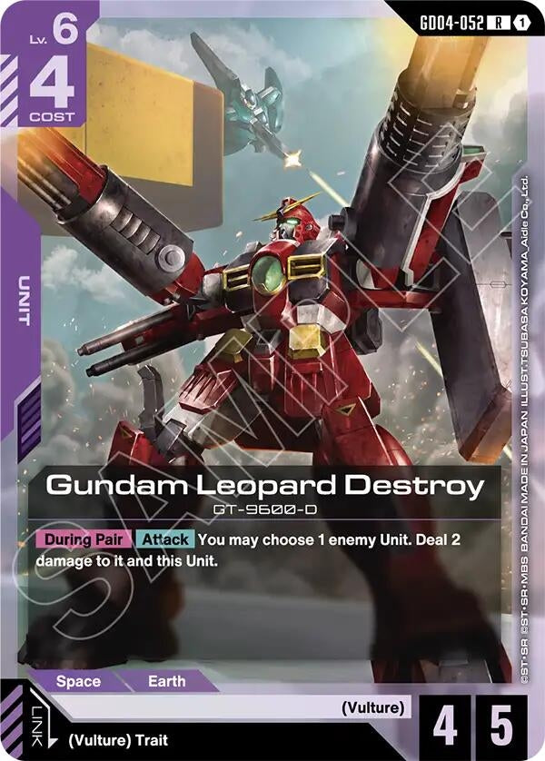 Image for Gundam Leopard Destroy (GD04-052) (Phantom Aria) - Gundam Card Game