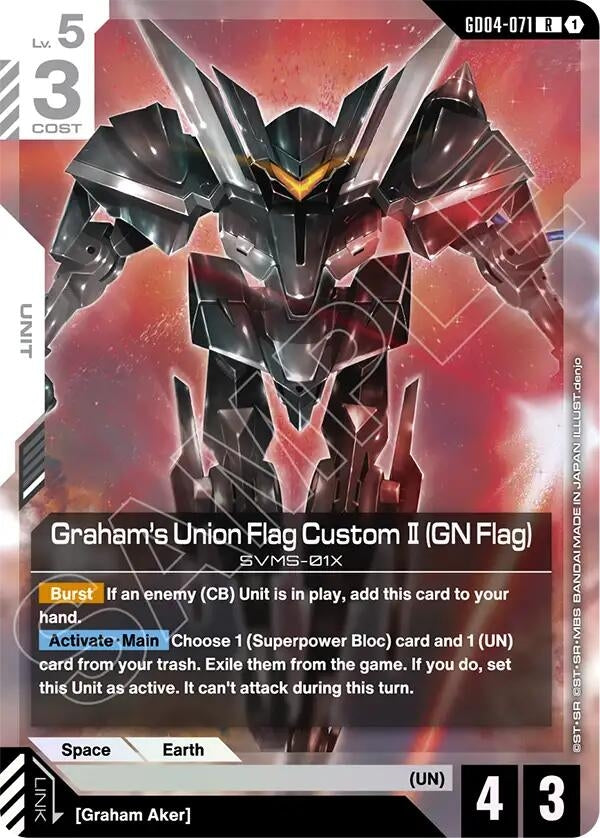 Image for Graham's Union Flag Custom II (GN Flag) (GD04-071) (Phantom Aria) - Gundam Card Game