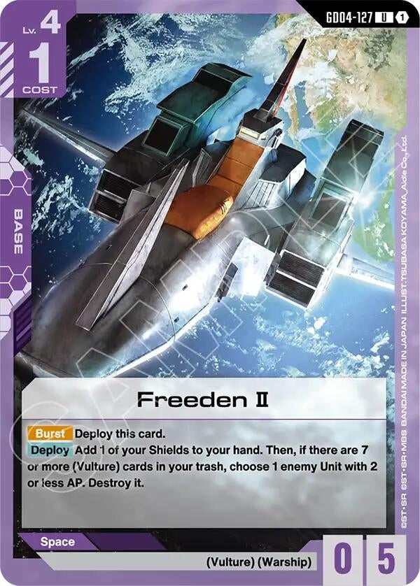 Image for Freeden II (GD04-127) (Phantom Aria) - Gundam Card Game