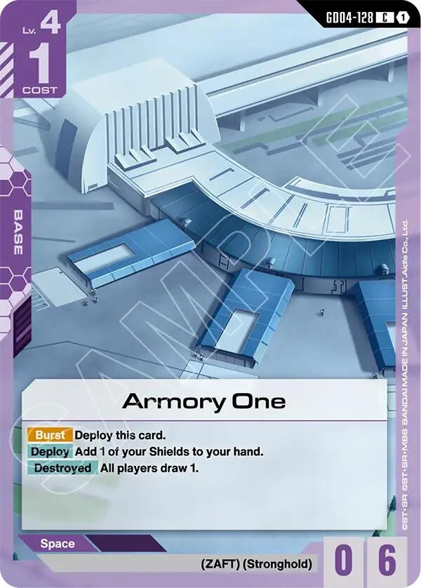 Image for Armory One (GD04-128) (Phantom Aria) - Gundam Card Game