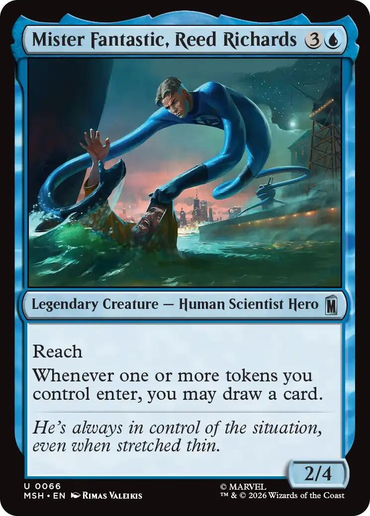 Image for Mister Fantastic, Reed Richards (66) (Marvel Super Heroes) - Magic: The Gathering