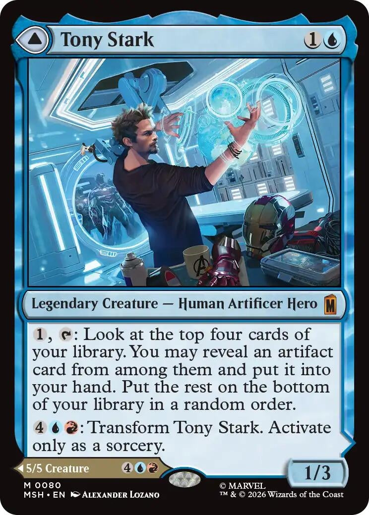 Image for Tony Stark (80) (Marvel Super Heroes) - Magic: The Gathering